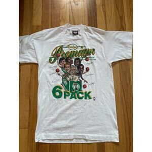 80S Salem Sports Boston Celtics T-Shirt 6 Pack Larry Bird Screen Stars